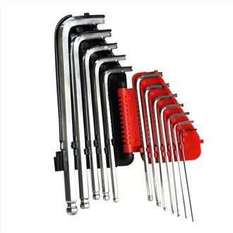 12st Långarm Kulspets Pläterad Hex Ket Set, SAE
