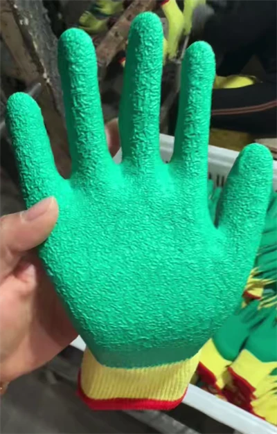 LATEXBEHANDSKADE BOMULL / PE HANDSKAR